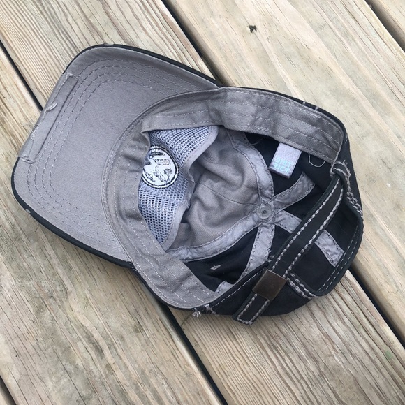 Volkswagen VW Embroidered Logo Hat Thick Stitch Black Gray Adjustable - Picture 3 of 5